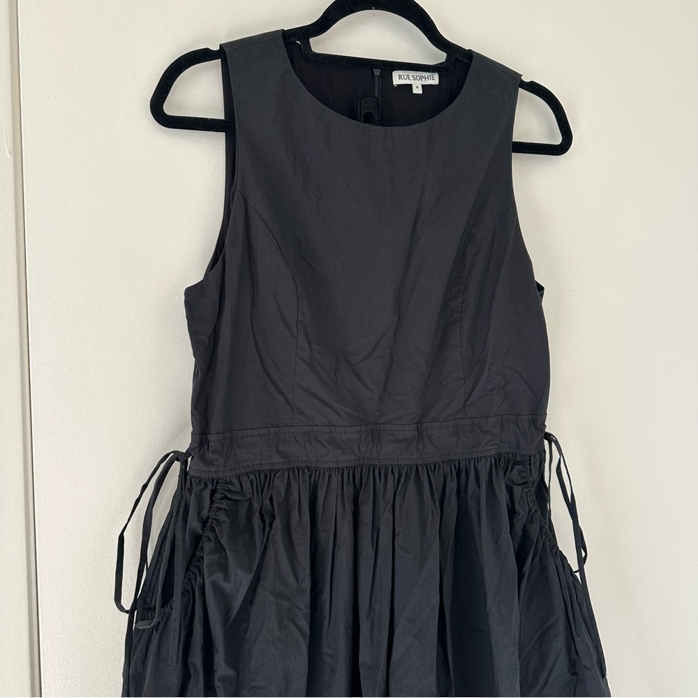 Rue Sophie Gathered Pocket Sleeveless Midi Dress
